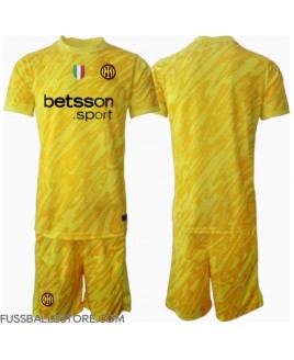 Günstige Inter Milan Torwart Auswärts Trikotsatzt Kinder 2024-25 Kurzarm (+ Kurze Hosen)